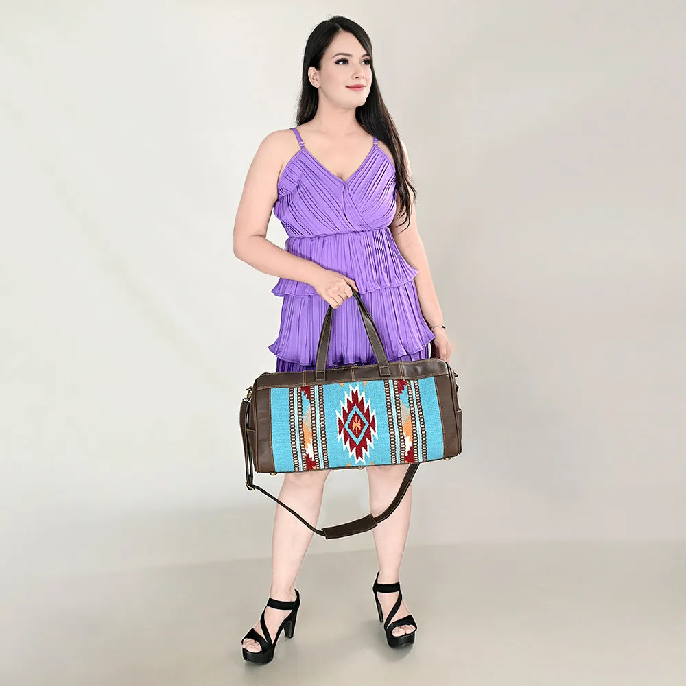 OHLAY OHA101C DUFFEL Upcycled Wool Genuine Leather women bag western handbag purse