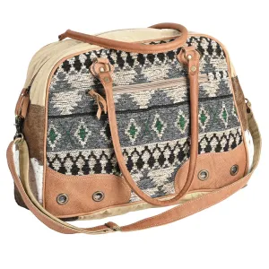 OHLAY OHV302 DUFFEL Upcycled Wool Upcycled Canvas Hair-on Genuine Leather women bag western handbag purse