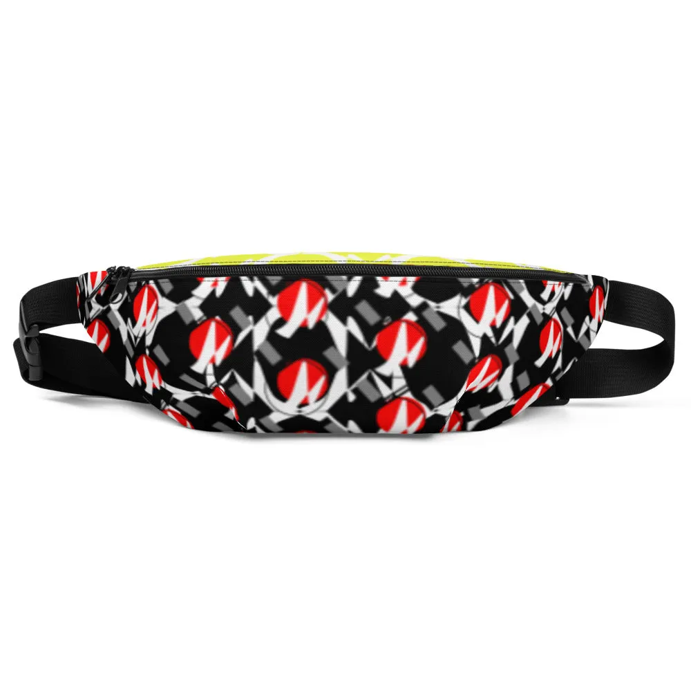 Origen Destination |On-Arrival Point of Origen Symbol-inspired Black/Yellow shoulder/waist bag