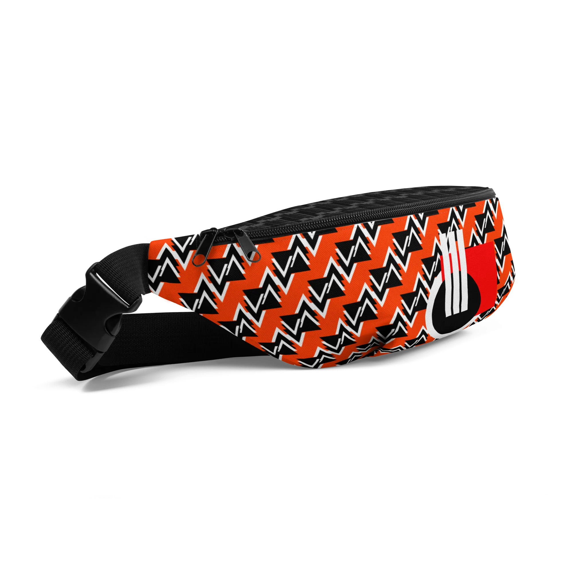 Origen Destination |On-Arrival Point of Origen Symbol-inspired Orange waist/shoulder bag