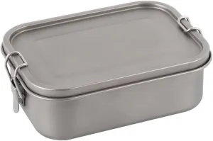 Outdoor Pure Titanium Single Layer Lunch Box Camping Portable Lunch Box
