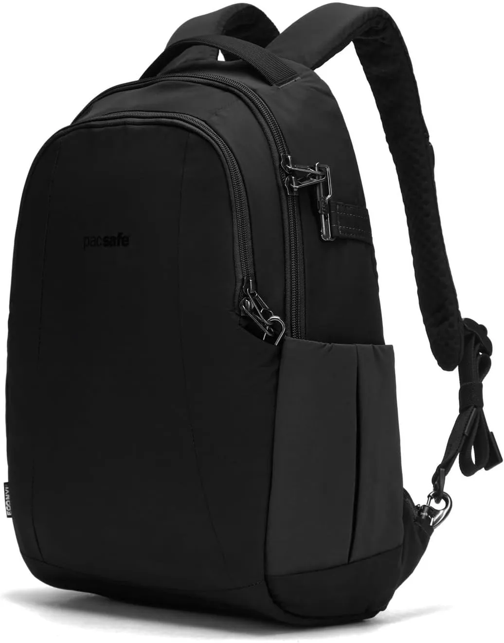 Pacsafe Metrosafe LS350 15 Liter Anti Theft Laptop Daypack/Backpack - with Padded 13" Laptop Sleeve, Black