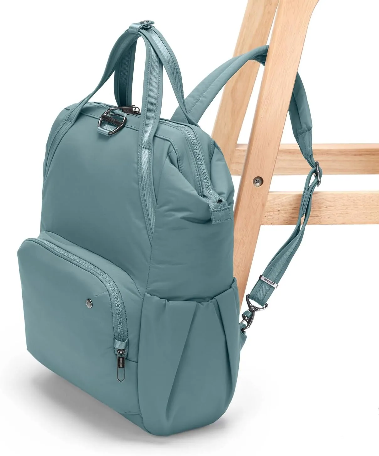 Pacsafe Women's Citysafe CX 17L Anti Theft Backpack-Fits 16 inch Laptop, Fresh Mint, One Size