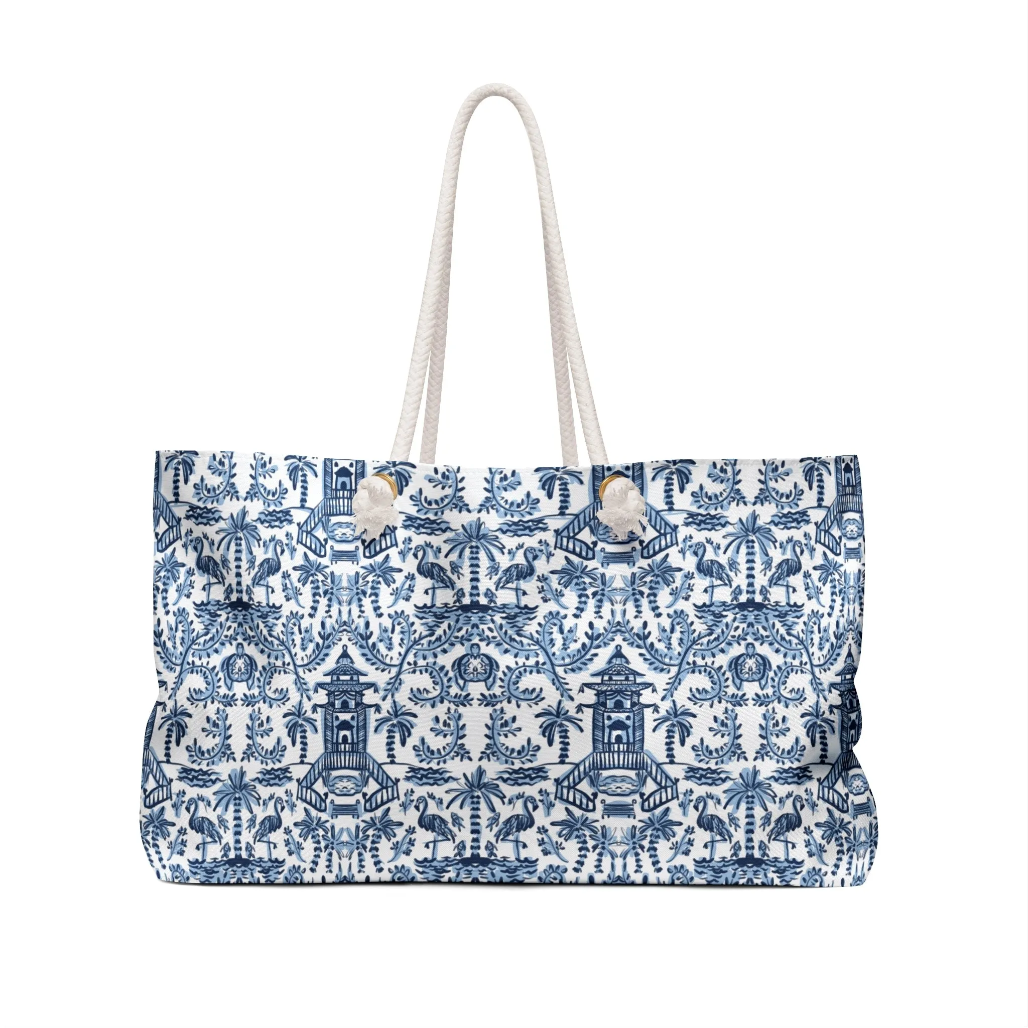 Palm Beach Monogrammed Carry-All Tote