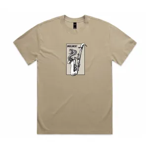 Parliament - Snake Jazz Tee - Vintage Khaki