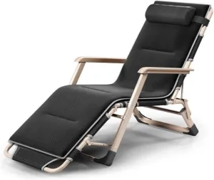 Patio Lounge Chairs,Sun Lounger Chair Recliner Nap Folding Beach Chair Lunch Break Nap Chair Leisure Folding Deck Chair Office Folding Bed Outdoor