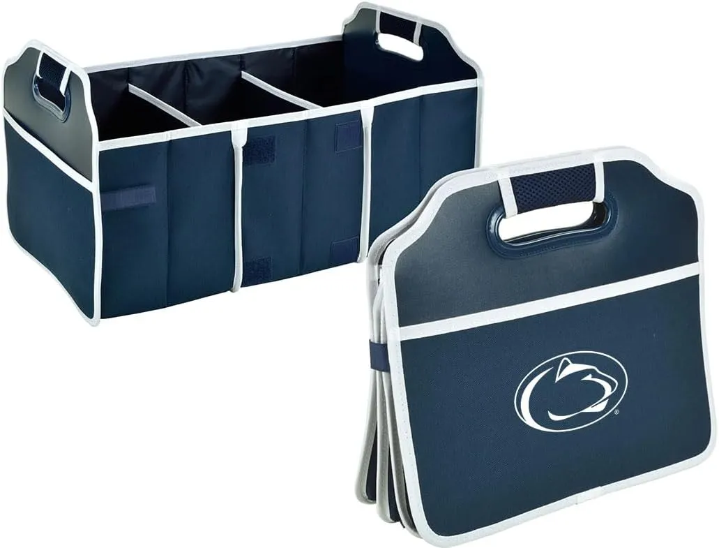 Penn State Licensed Nittany Lions 3 Section Folding Trunk Organizer- Designed & Quality Approved in the USA