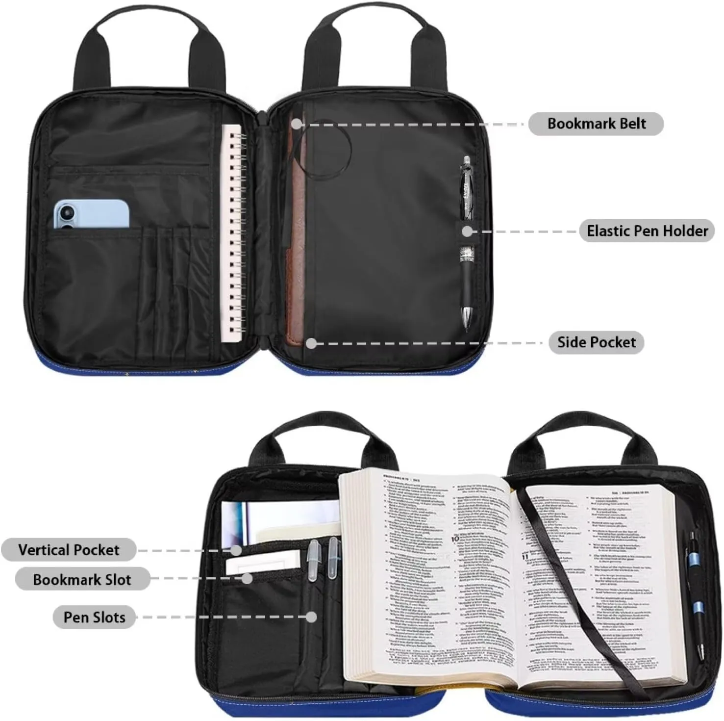 Personalized Bible Covers for Women Men Western Bible Case Bible Covers for Women Men with Pockets