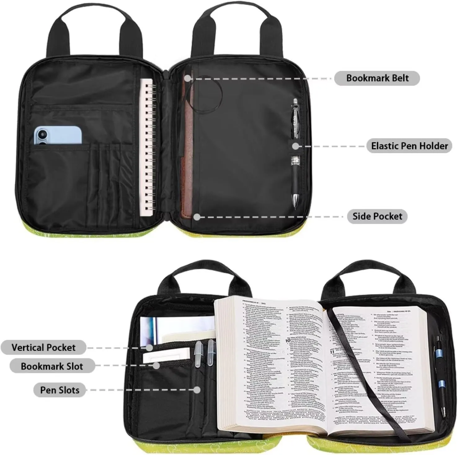 Personalized Bible Covers for Women Men Western Bible Case Bible Covers for Women Men with Pockets