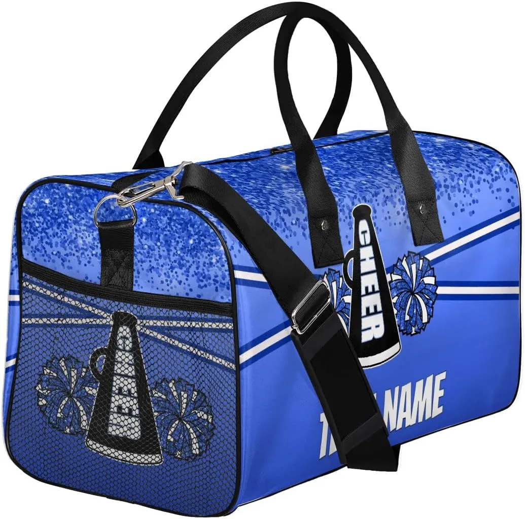 Personalized Cheer Bag Customized Cheerleader Shoulder Gym Bag Sport Duffel Bag for Women Cheerleading Gifts, Dark Blue