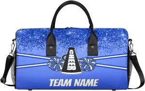 Personalized Cheer Bag Customized Cheerleader Shoulder Gym Bag Sport Duffel Bag for Women Cheerleading Gifts, Dark Blue