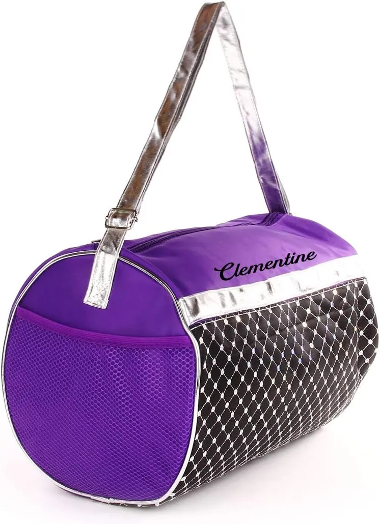 Personalized Dance Sports Ballet Girls 12 Inch Duffel Bag With Custom Name