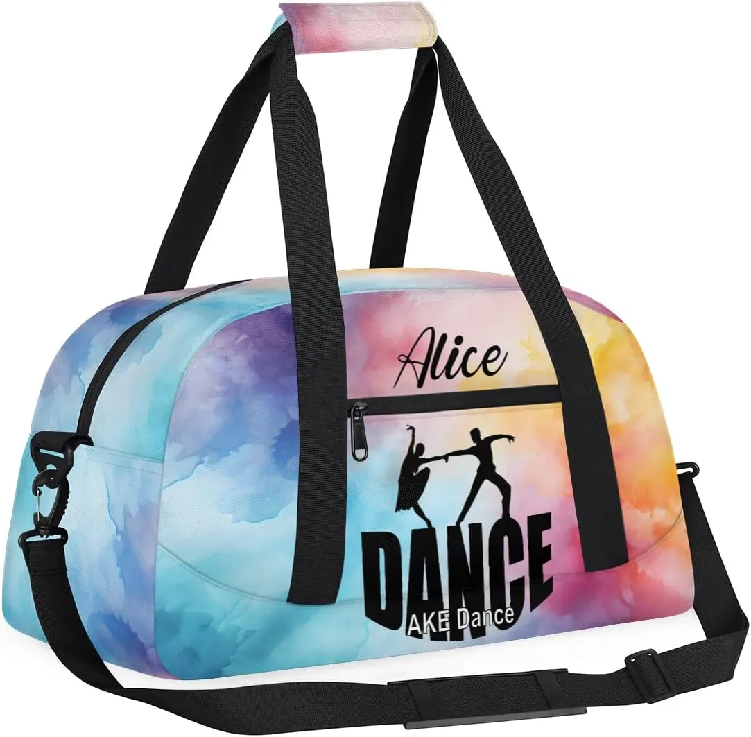 Personalized Duffel Bag Dance Bag for Dancers Small Luggage Bag Custom Gym Bag for Girls Hand Bag With Name Danceing Bag for Kids