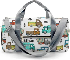 Personalized Gift Duffel Bag Construction Truck Travel in Style: Trendy Bags for Sport and Leisure