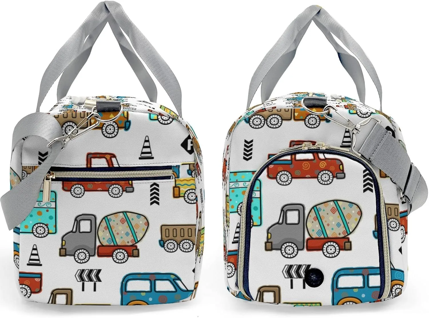 Personalized Gift Duffel Bag Construction Truck Travel in Style: Trendy Bags for Sport and Leisure