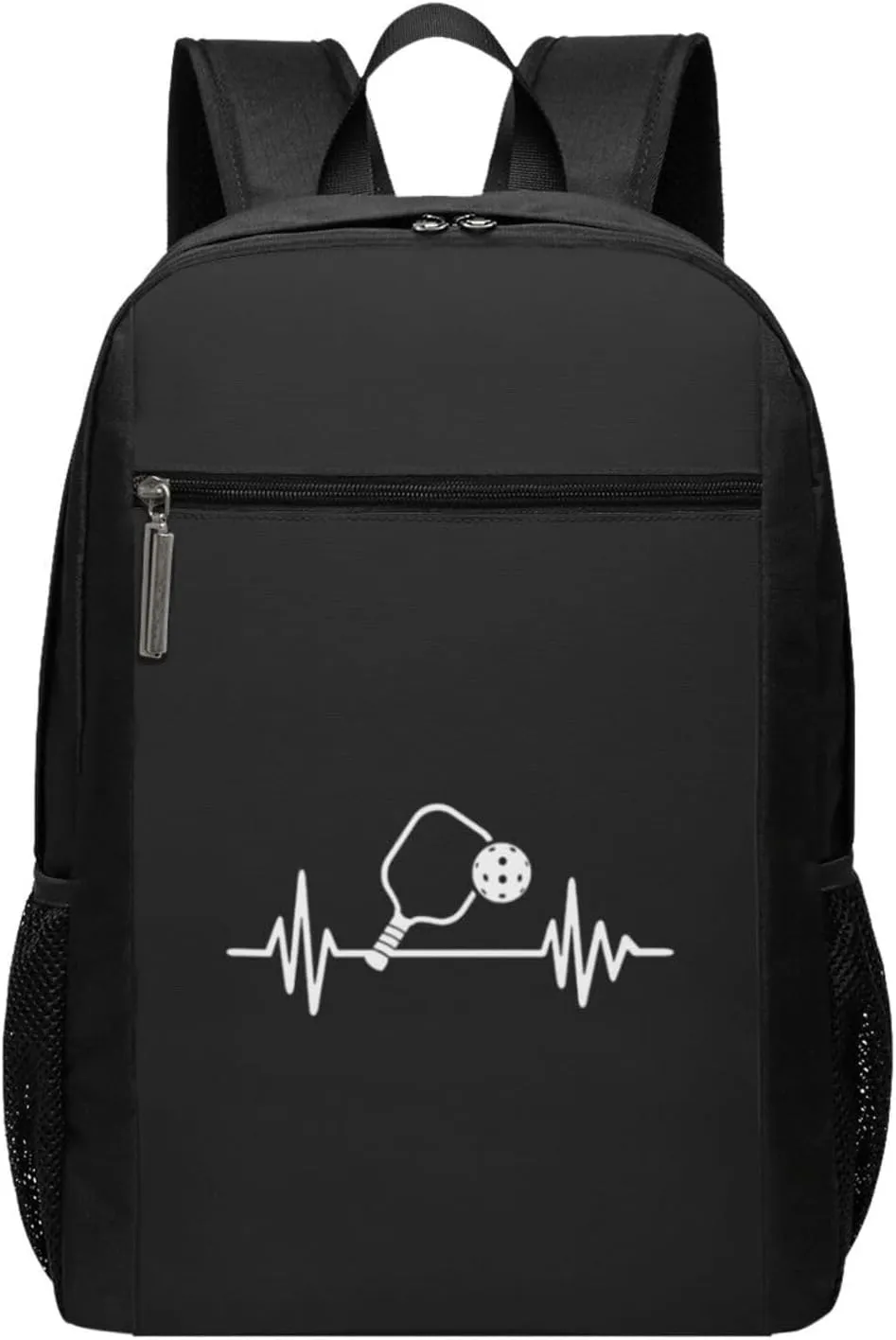 Pickleball Paddle and Ball Heartbeat Travel Laptop Backpack, Business Anti Theft Slim Sturdy Laptops Backpacks, College Computer Bag Gift for Men & Women Fits 17 Inch Notebook,Black