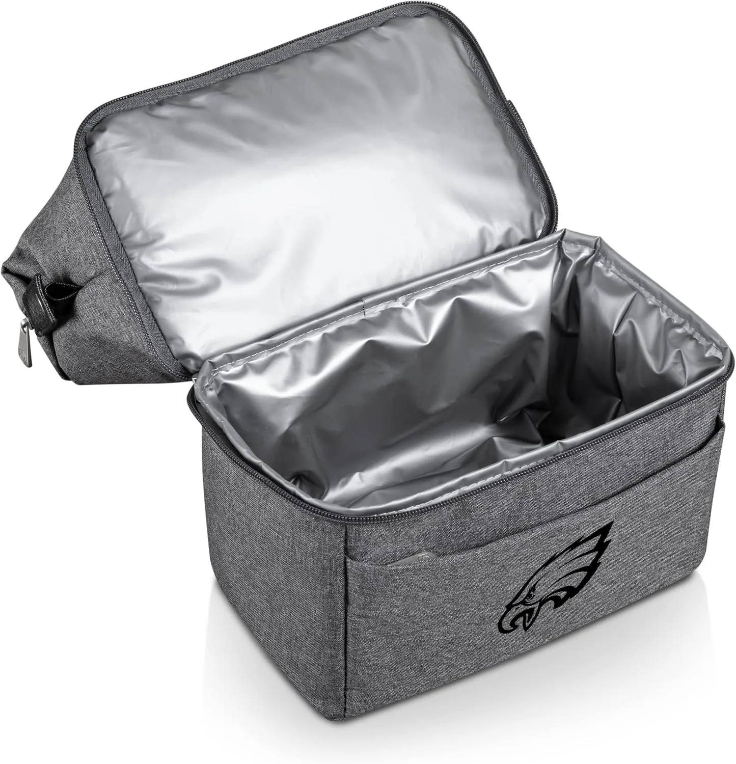 PICNIC TIME NFL Philadelphia Eagles Urban Lunch Bag - Cooler Lunch Tote - Insulated Lunch Bag, (Gray with Black Accents)