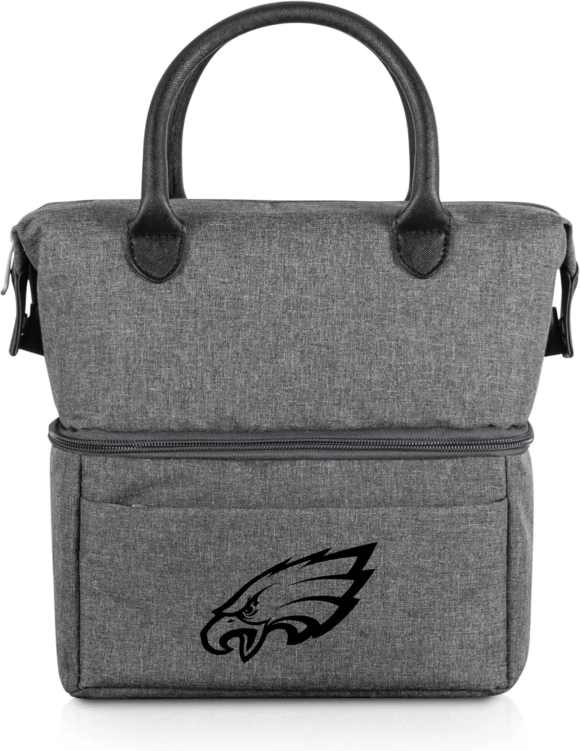 PICNIC TIME NFL Philadelphia Eagles Urban Lunch Bag - Cooler Lunch Tote - Insulated Lunch Bag, (Gray with Black Accents)