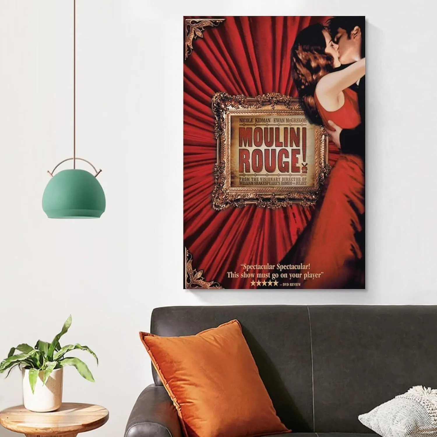 Pigalle Red Light District-Moulin Rouge Movie Poster Wall Art Canvas Print Poster Home Bathroom Bedroom Office Living Room Decor Canvas Poster Unframe-style20x30inch(50x75cm)