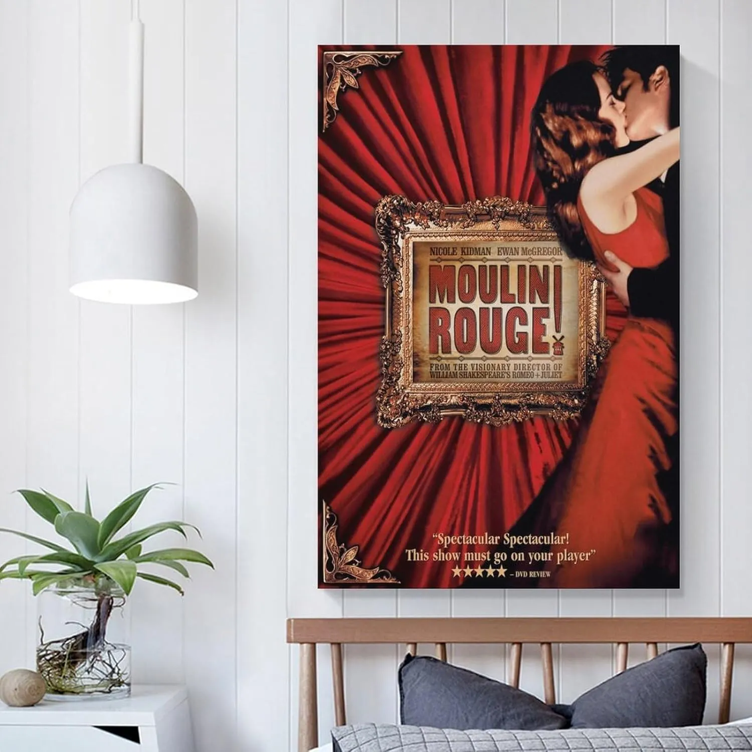 Pigalle Red Light District-Moulin Rouge Movie Poster Wall Art Canvas Print Poster Home Bathroom Bedroom Office Living Room Decor Canvas Poster Unframe-style20x30inch(50x75cm)
