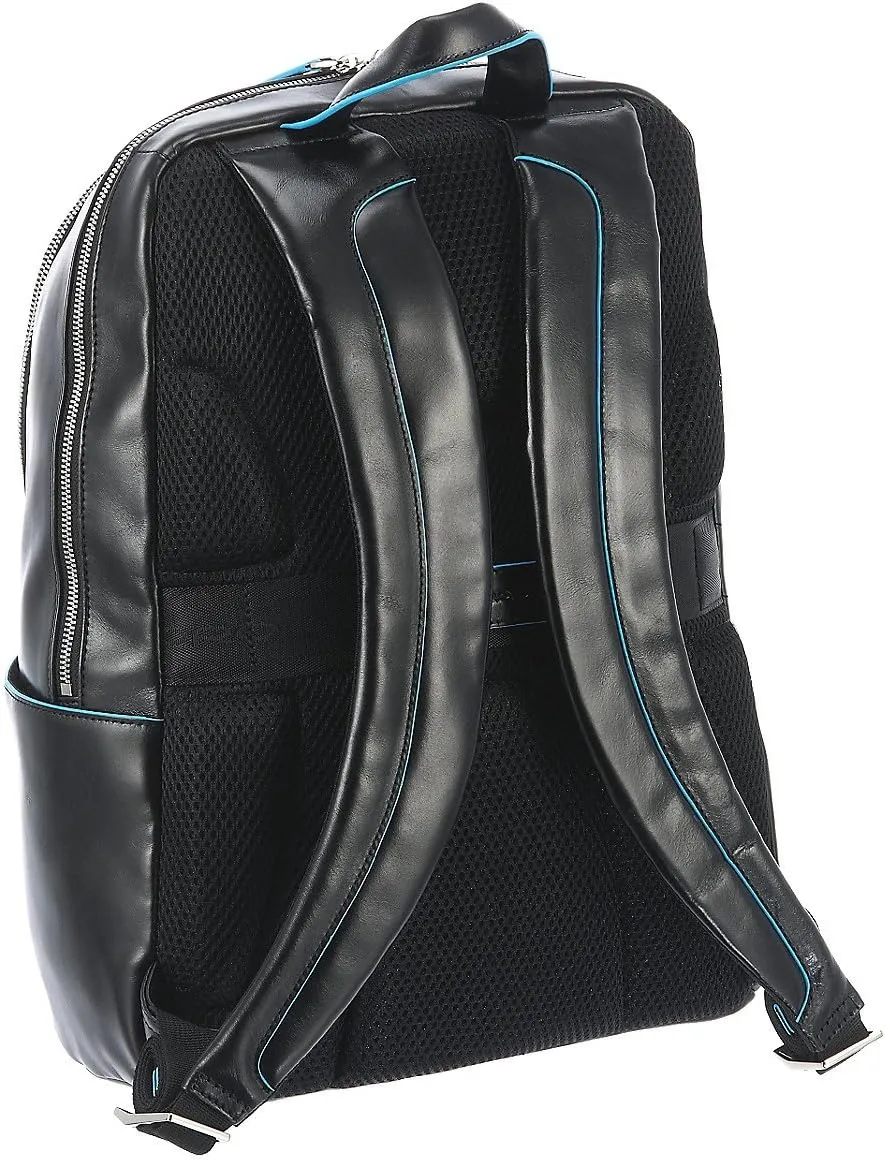 Piquadro Computer Backpack with Padded Ipad/Ipadmini Compartment, Black, One Size