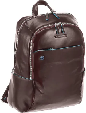 Piquadro Computer Backpack with Padded Ipad/Ipadmini Compartment, Mahogany, One Size