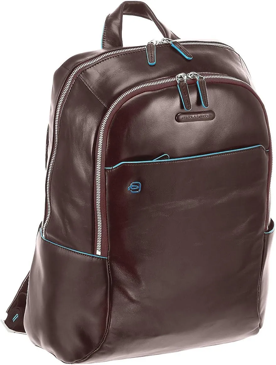 Piquadro Computer Backpack with Padded Ipad/Ipadmini Compartment, Mahogany, One Size
