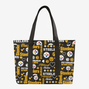 Pittsburgh Steelers Logo Love Tote Bag