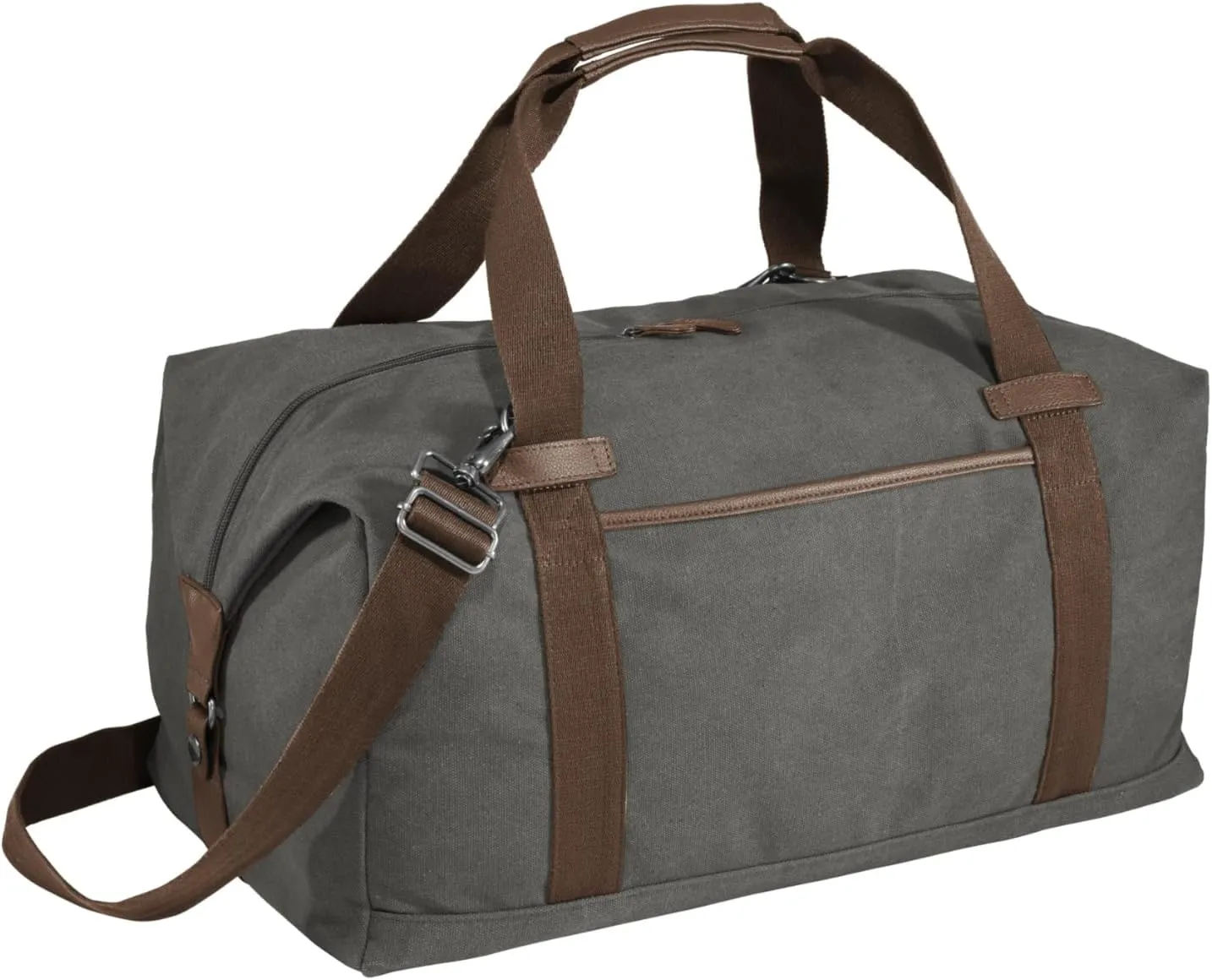 Port Authority Cotton Canvas Duffel. BG803, Dark Smoke Grey, OSFA