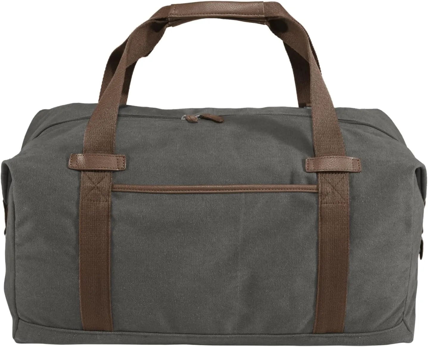 Port Authority Cotton Canvas Duffel. BG803, Dark Smoke Grey, OSFA