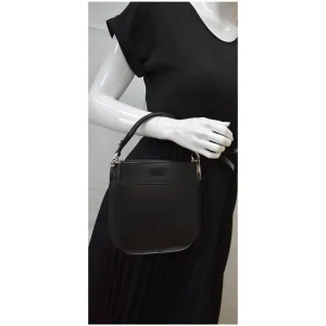 PRADA City Margit 1BC076 Calf Leather Satchel Bag Black
