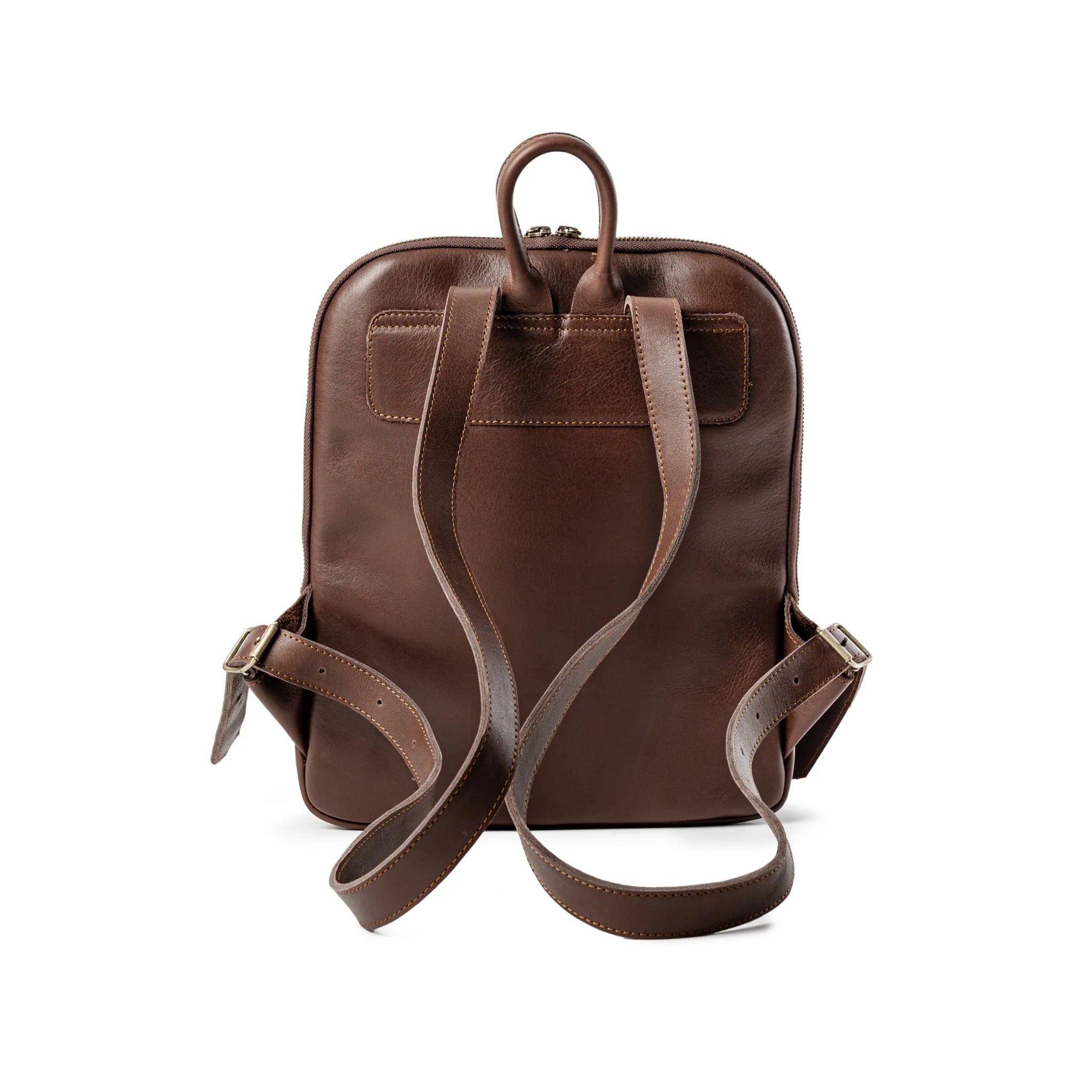 Premium 14" laptop Full Grain Buffalo Leather Backpack