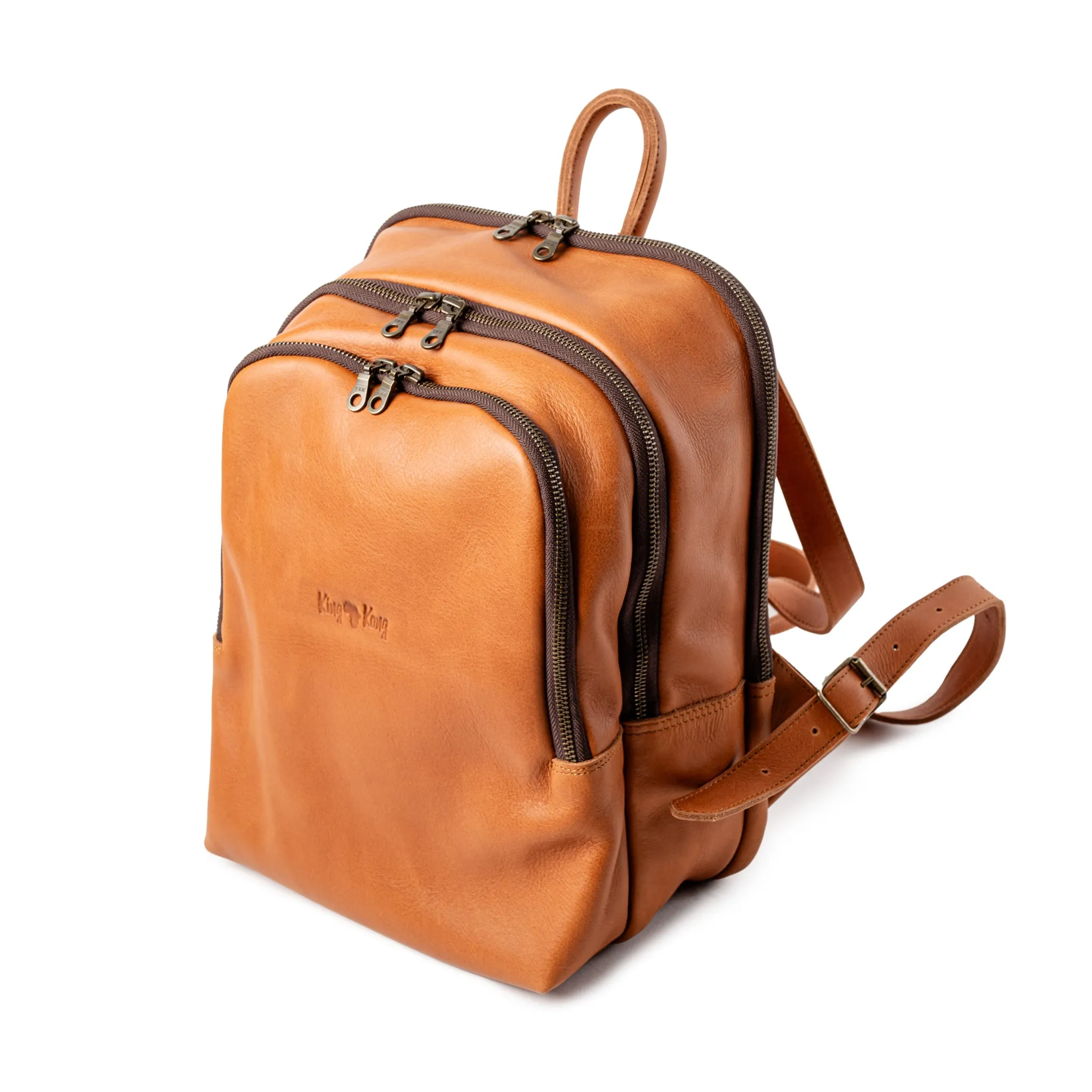 Premium 14" laptop Full Grain Buffalo Leather Backpack