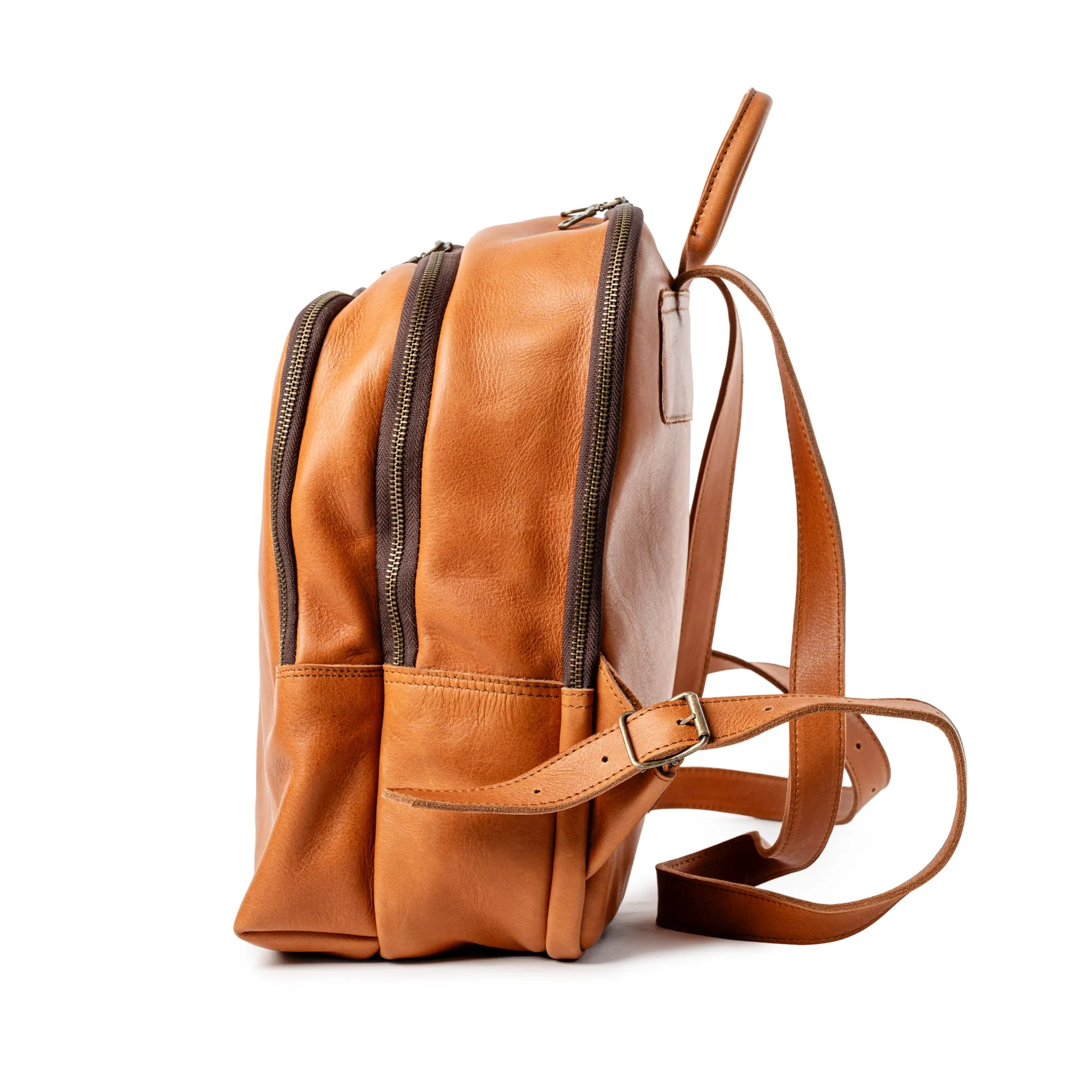 Premium 14" laptop Full Grain Buffalo Leather Backpack