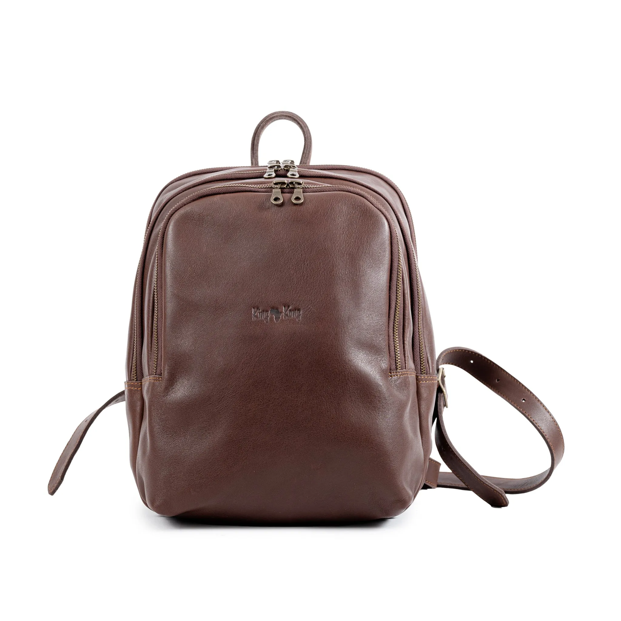 Premium 14" laptop Full Grain Buffalo Leather Backpack