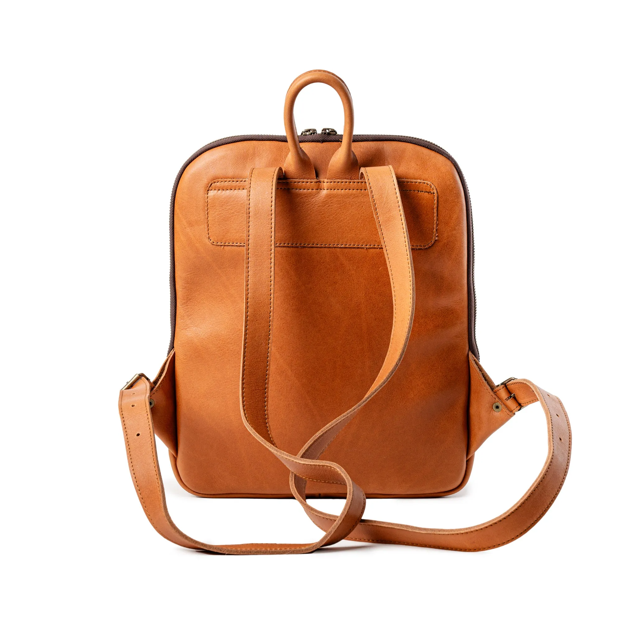Premium 14" laptop Full Grain Buffalo Leather Backpack