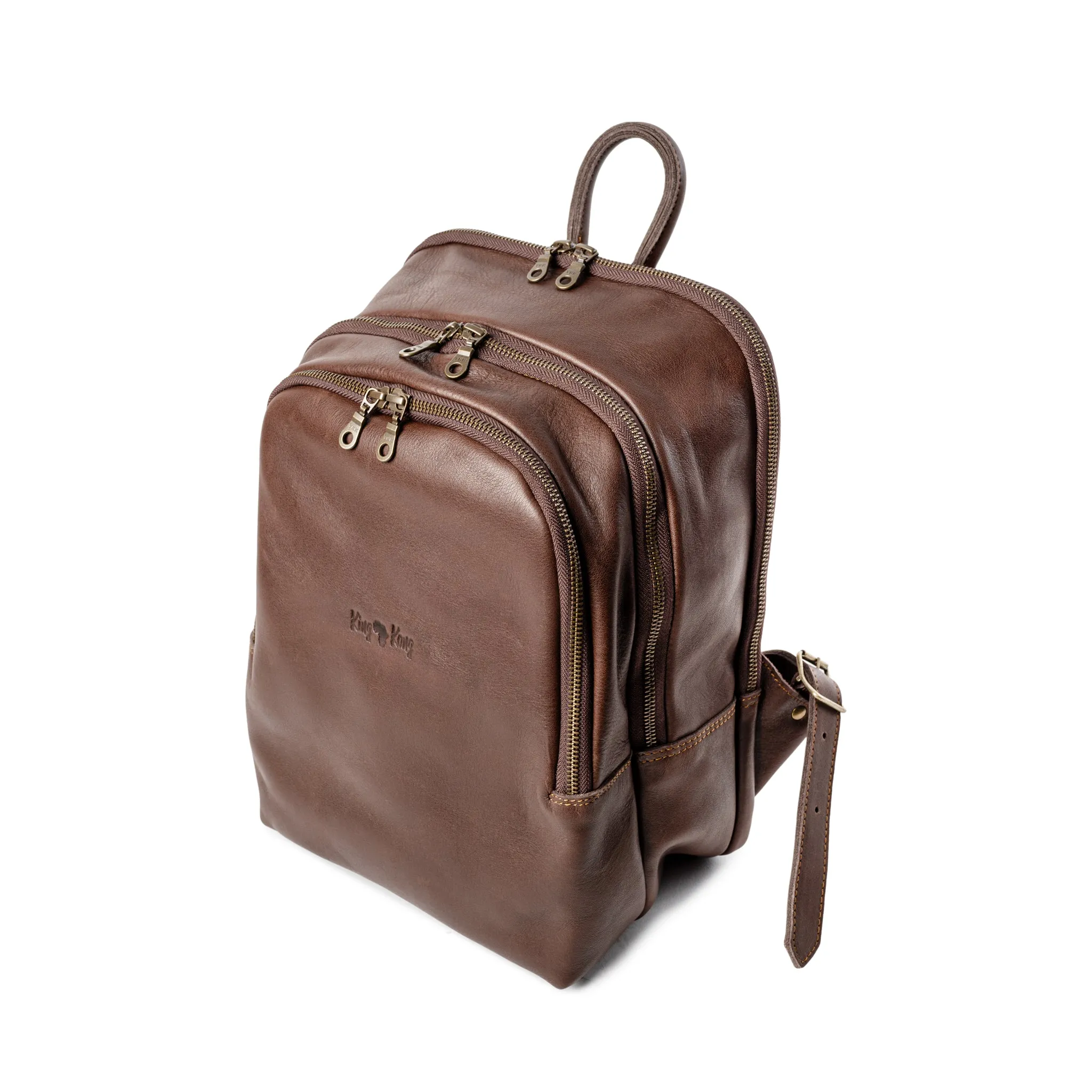 Premium 14" laptop Full Grain Buffalo Leather Backpack