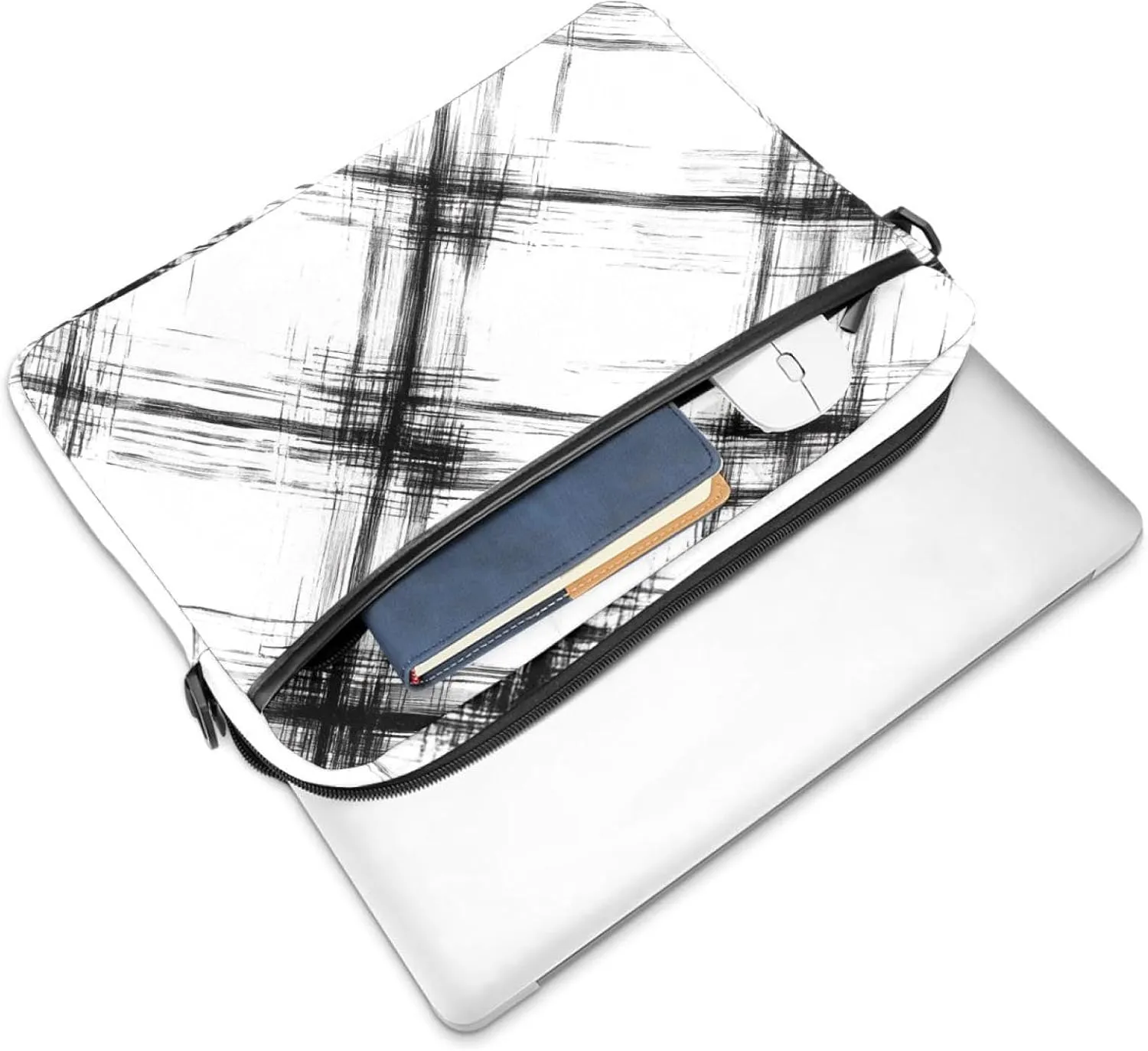 Protective Laptop Shoulder Messenger Bag Boho Small Florals Briefcase Carrying Case Sleeve