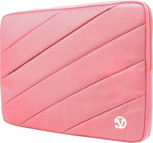 Protective Shock Absorbing Pink Laptop Sleeve for Asus VivoBook, ZenBook, ASUSPRO, Transformer, ROG, TUF, ZenScreen, ChromeBook 14 to 15.6 inch