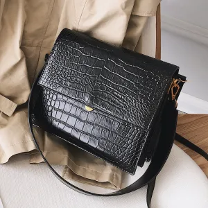PU Shoulder European Fashion Women's On-time delivery Women Alligator Tote bag Leather Simple 2018 Quality New Designer Bags Handbag Privacy-focused Crossbody