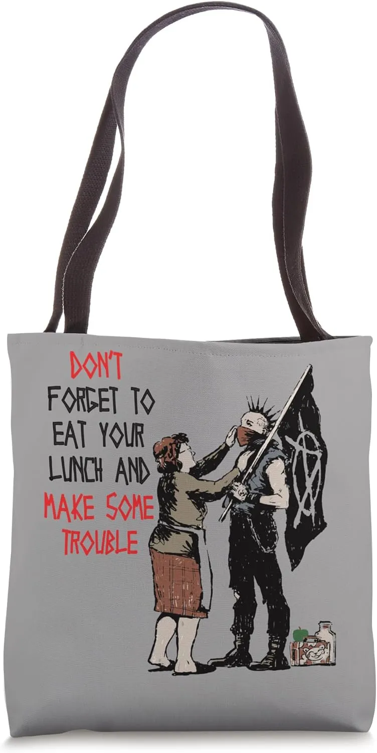 Punk Rebel Revolution Costume Anarchy Flag Sign Symbol Punk Tote Bag
