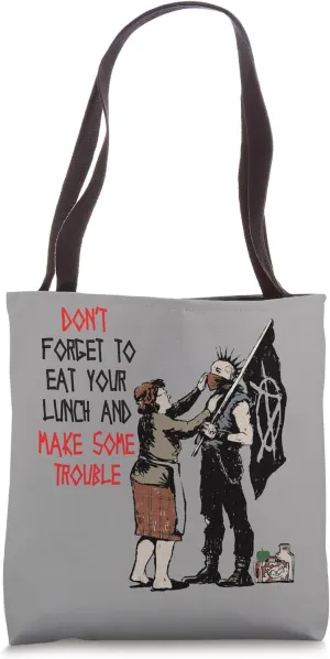 Punk Rebel Revolution Costume Anarchy Flag Sign Symbol Punk Tote Bag