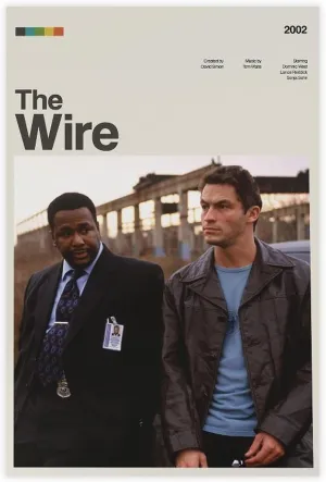 QWQYLEI The Wire Retro Classic Cover Movie Poster Canvas Poster Bedroom Decor Landscape Office Room Decor Gift Unframe: 20x30inch(50x75cm)