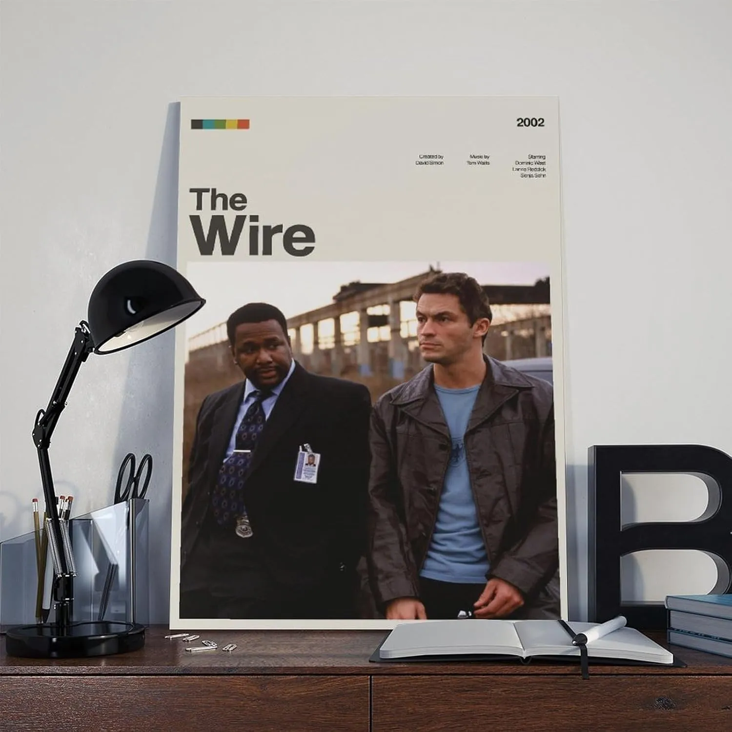 QWQYLEI The Wire Retro Classic Cover Movie Poster Canvas Poster Bedroom Decor Landscape Office Room Decor Gift Unframe: 20x30inch(50x75cm)