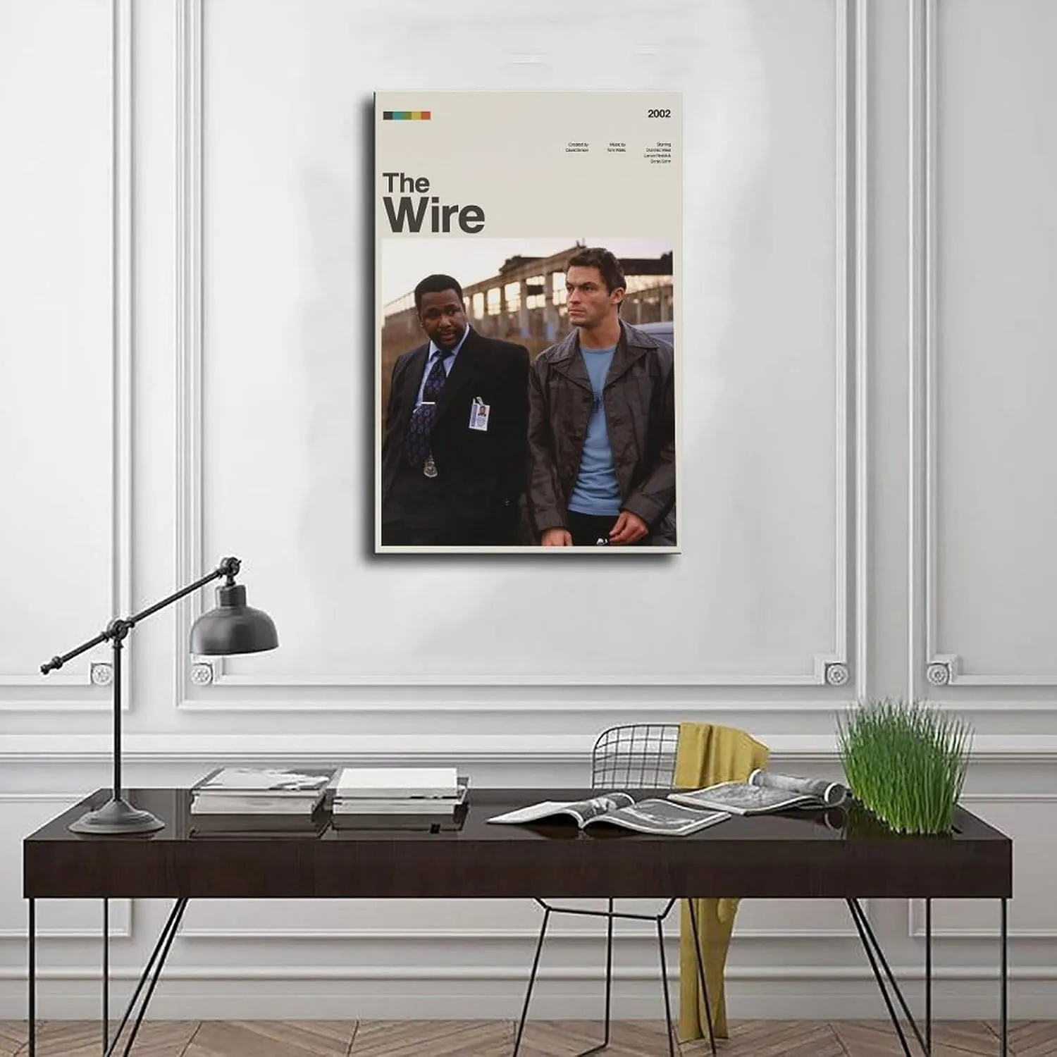 QWQYLEI The Wire Retro Classic Cover Movie Poster Canvas Poster Bedroom Decor Landscape Office Room Decor Gift Unframe: 20x30inch(50x75cm)