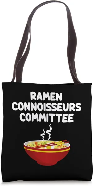 Ramen Connoisseurs Committee Japanese Noodle Soup Shio Broth Tote Bag