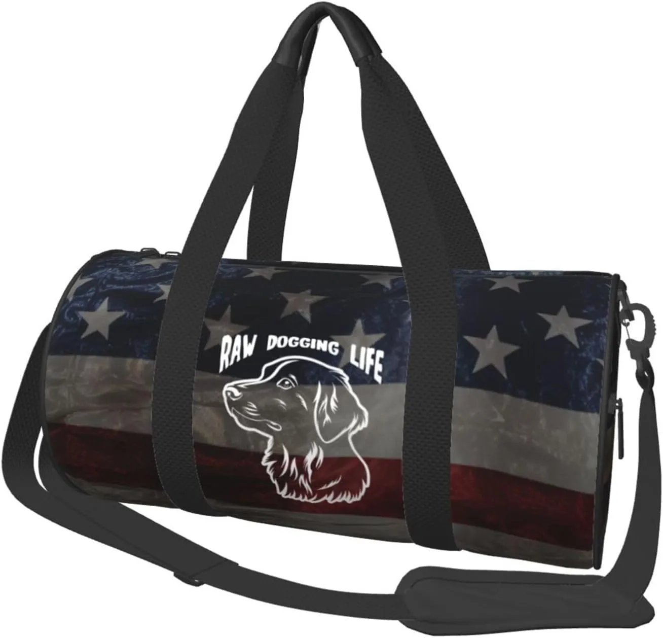 Raw Dogging Life Duffel Bag Gym Bag Travel Sports Tote Large Foldable Beach Swim Yoga8