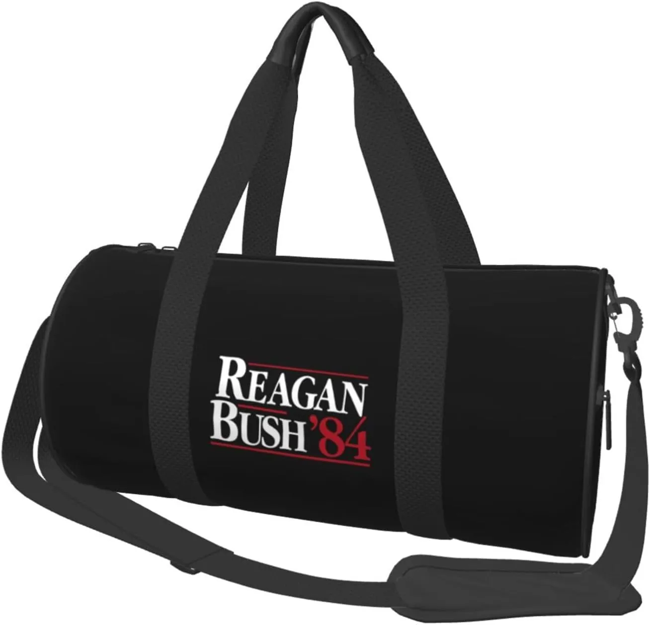Reagan Bush 84 Travel Luggage Duffel Bag Sports Rolling Foldable Duffel Bag, Black