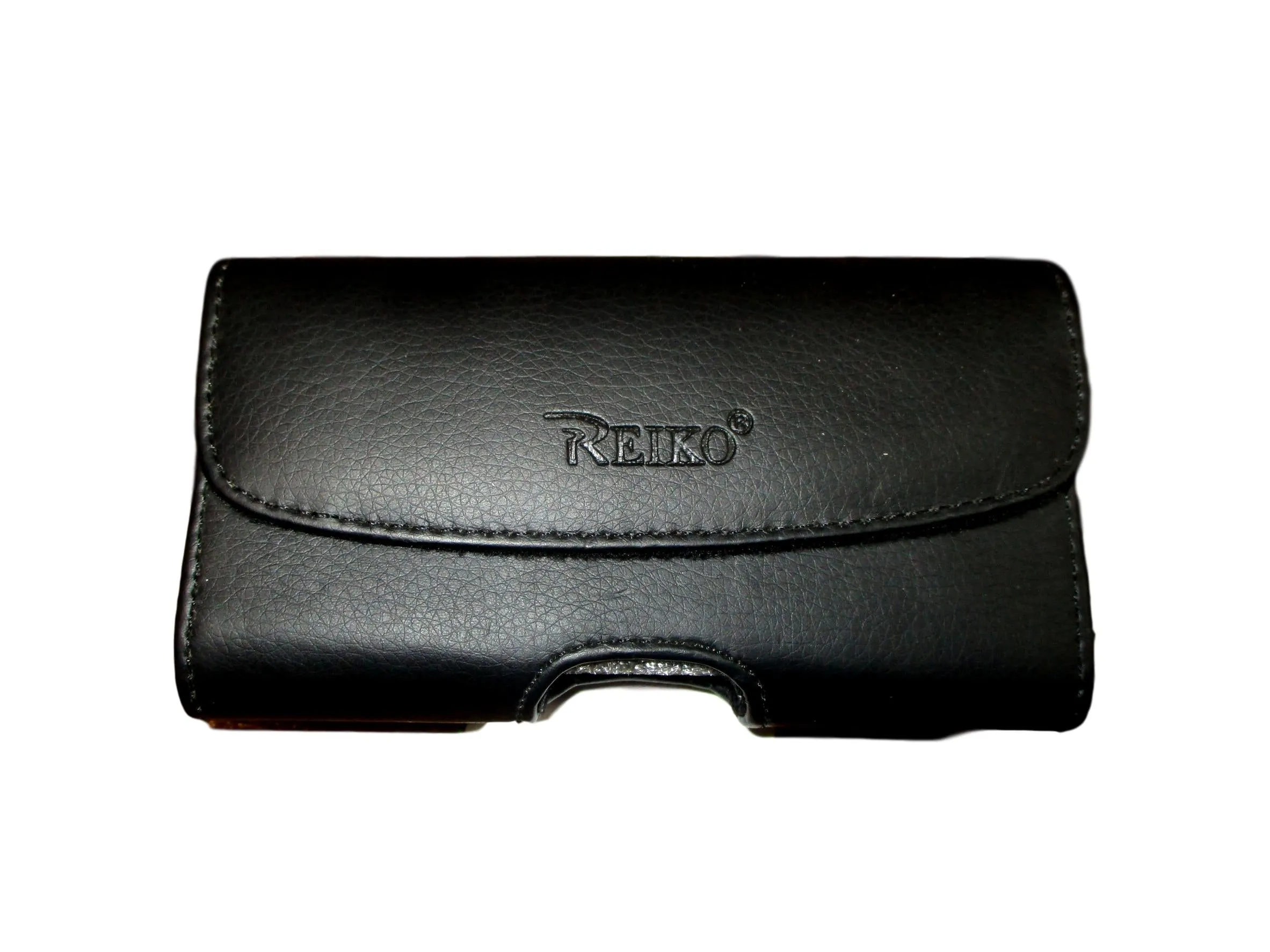 Reiko Black Leather Phone Case