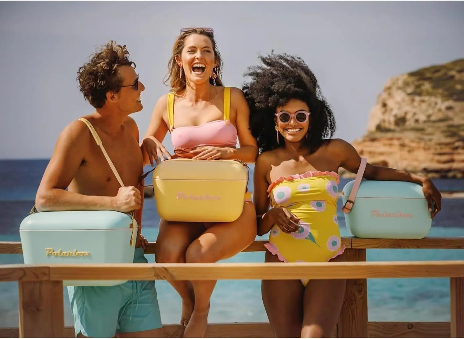 Retro Beach Cooler Vintage Picnic Lunch Box Bag Portable Cooler Travel Camping Hiking 90s Style Ice Chest